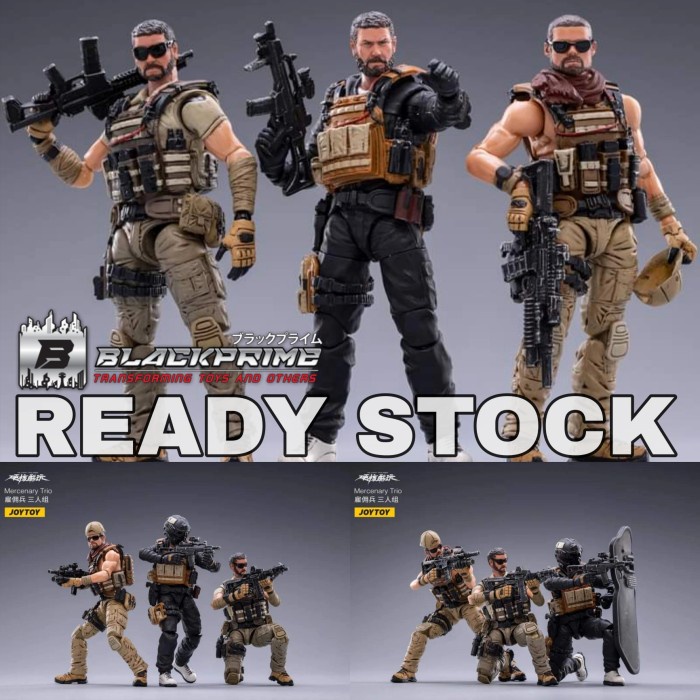 Joytoy 1/18 Mercenary Trio Team Johnny Kahn K action figure Joy toy