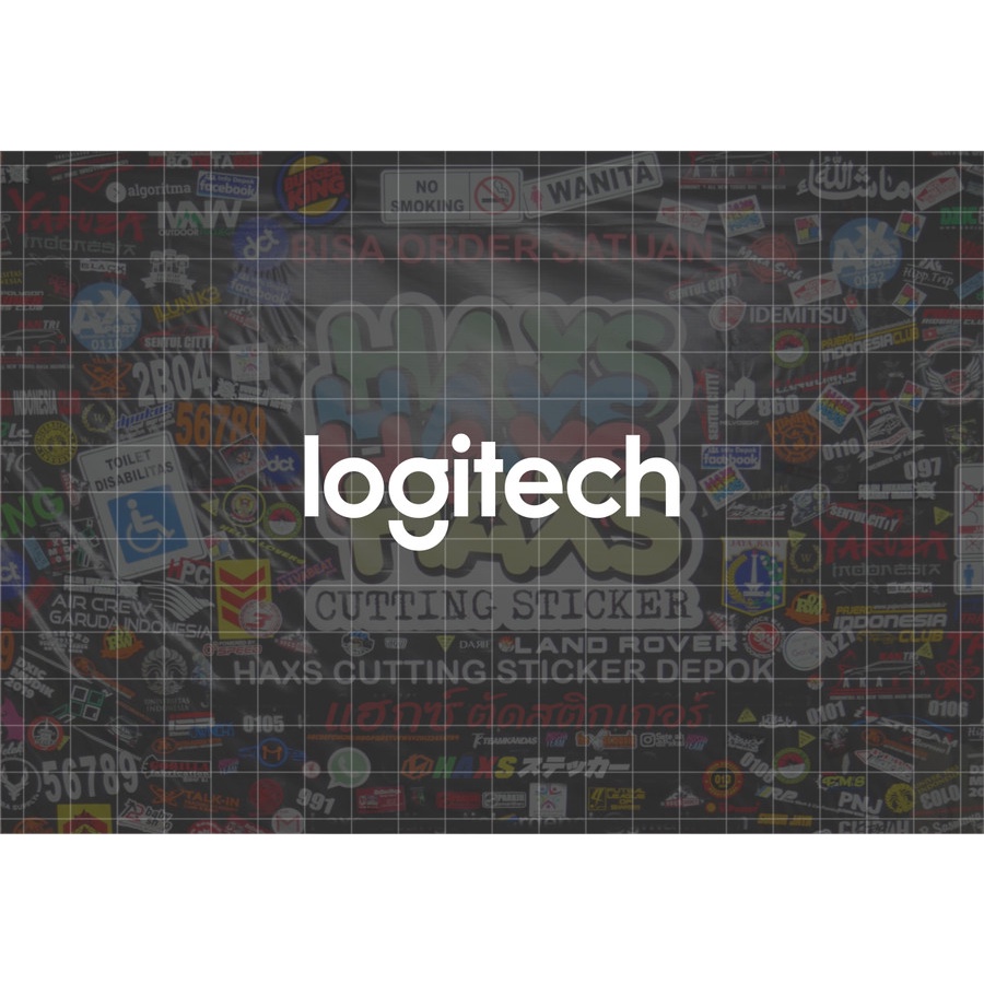 Cutting Sticker Logitech Ukuran 8 Cm Untuk Motor Mobil