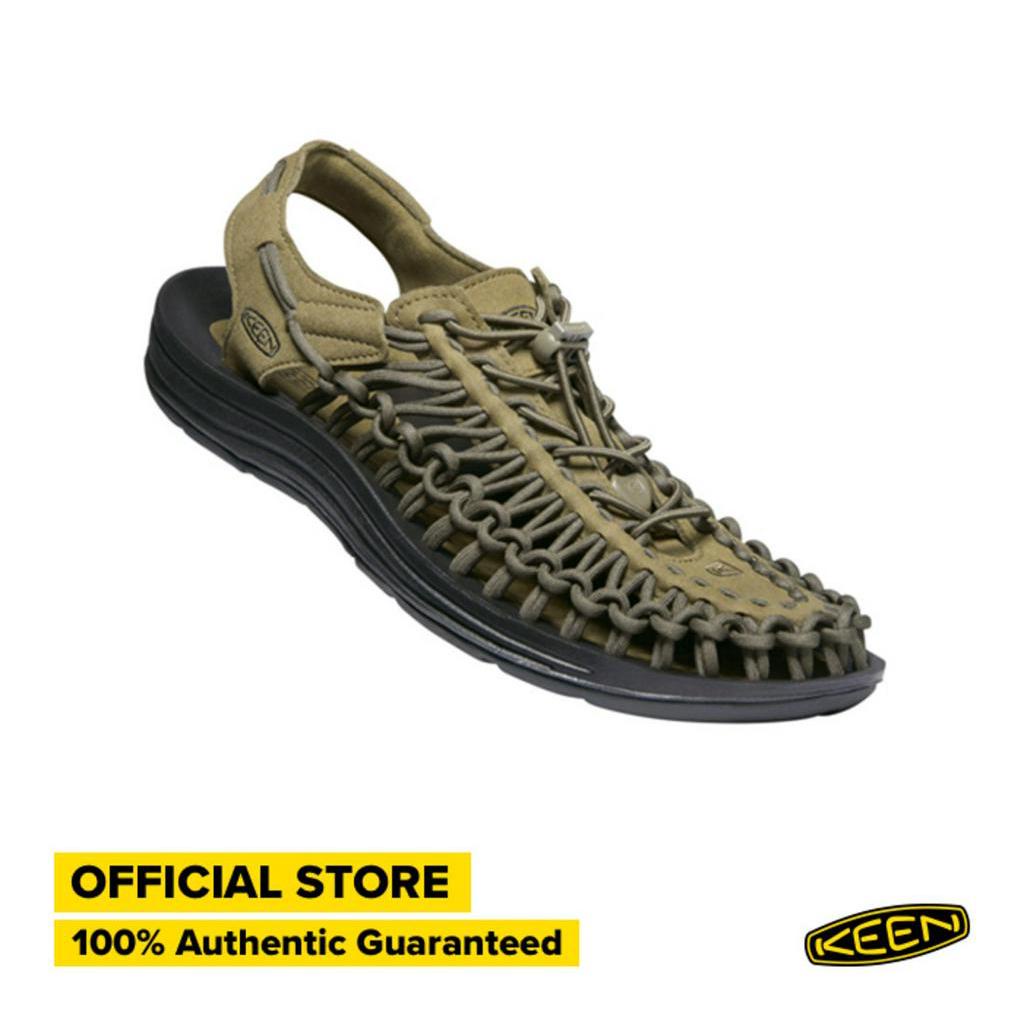 Sepatu Sandal Pria Keen Uneek Dark Olive/Black
