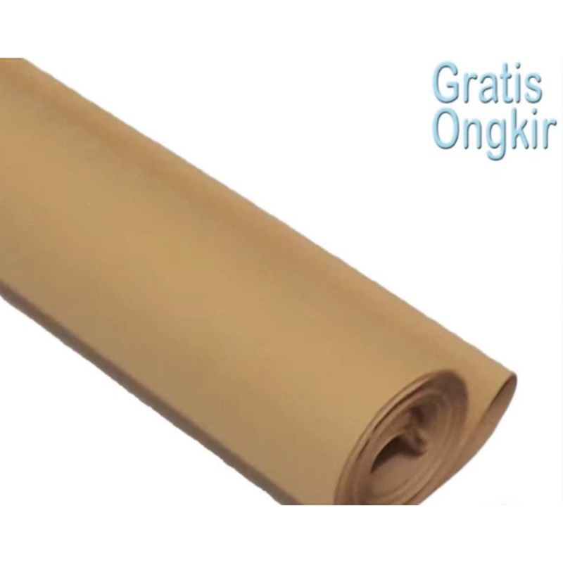 kertas Samson / pembungkus / coklat tebal 80 GSM UK 90 cm x 120 cm