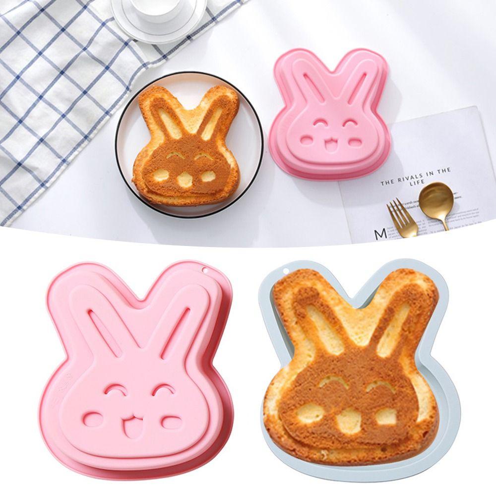 Preva Large Easter Rabbit Handmade Soap Mould Baking Pan Cetakan Silikon