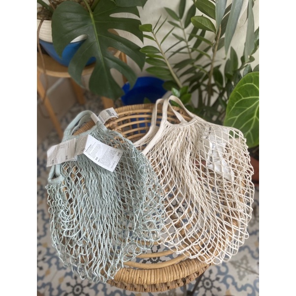 TAS IKEA JARING BLUE/WHITE