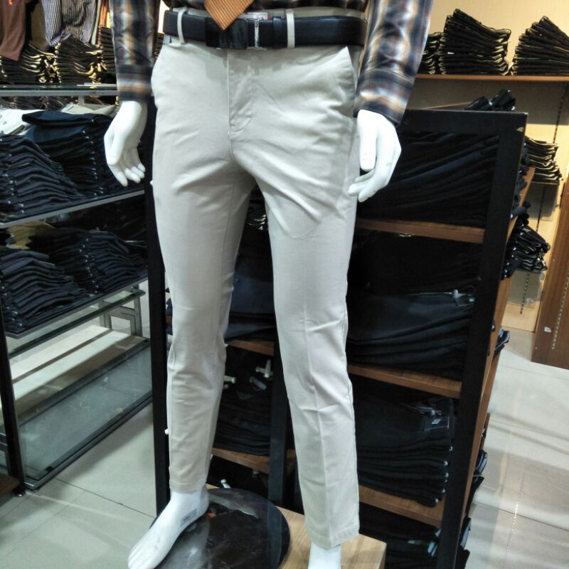 cardinal celana chinos pria slimfit stretch / casual officer