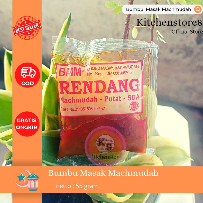 

Bumbu Masak Machmudah BMM Rendang 55gr