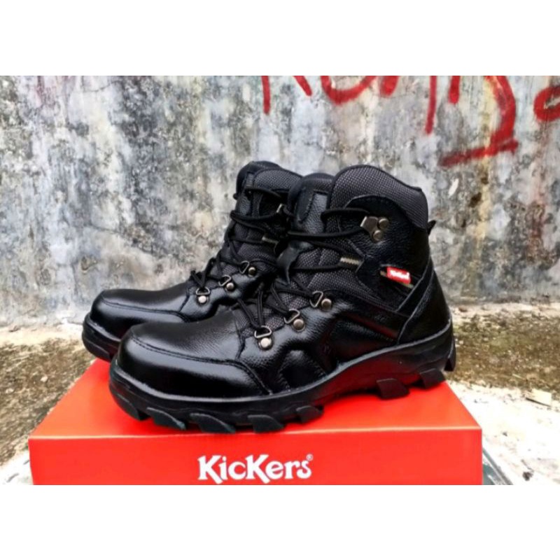 sepatu Boots kulit asli Kickers sepatu proyek/touring.sepatu kerja lapangan