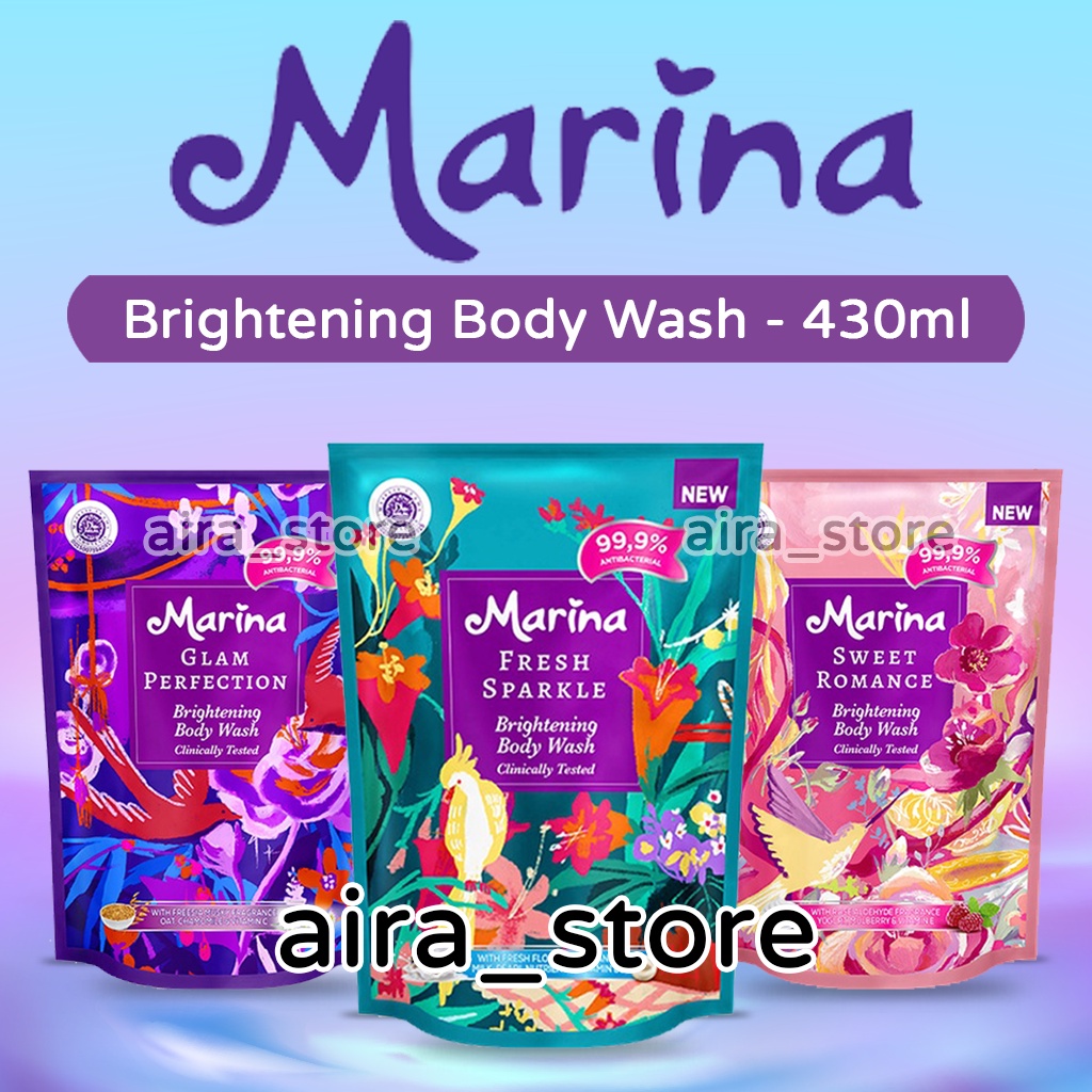 Marina Brightening Body Wash Refill - 430ml