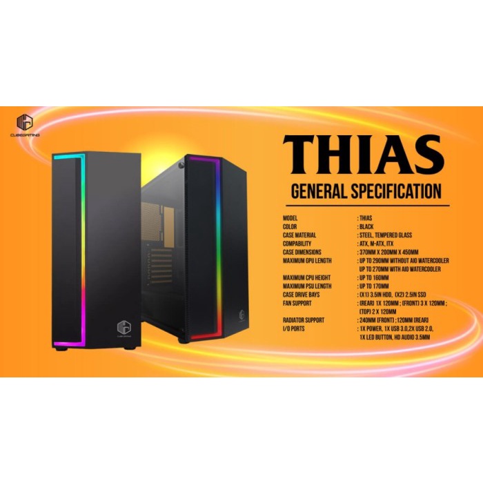 CUBE GAMING THIAS BLACK