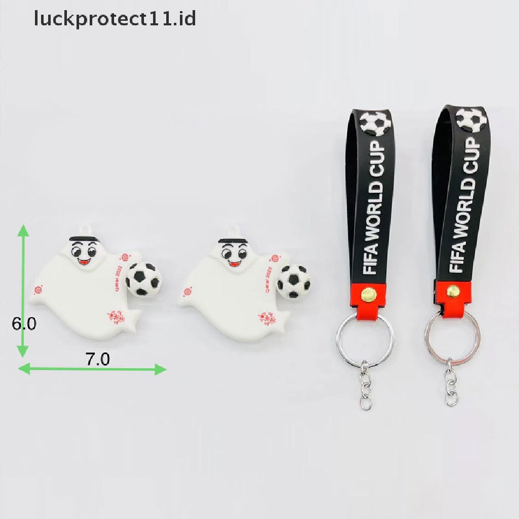 /Fashion Hot// Fashion// 2022gantungan Kunci Piala Dunia Fifa Untuk Fans Sepak Bola Pria Hadiah Maskot PVC Keyring.