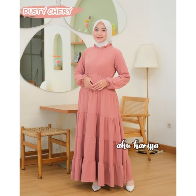 GAMIS NOVITA DRESS ORI BY AKU KARISSA DRESS CANTIK WANITA KEKINIAN