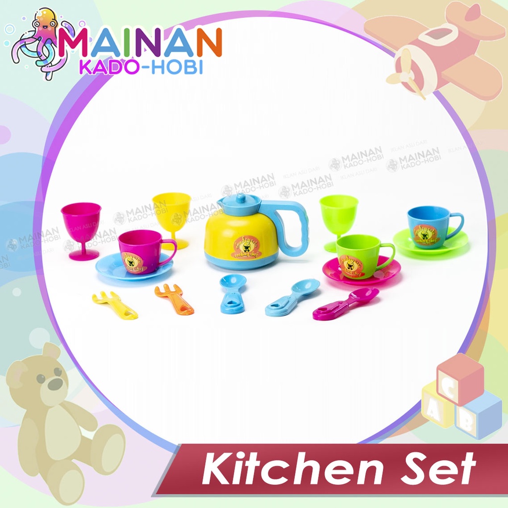 MAINAN ANAK PEREMPUAN KITCHEN SET TEA COFEE TIME