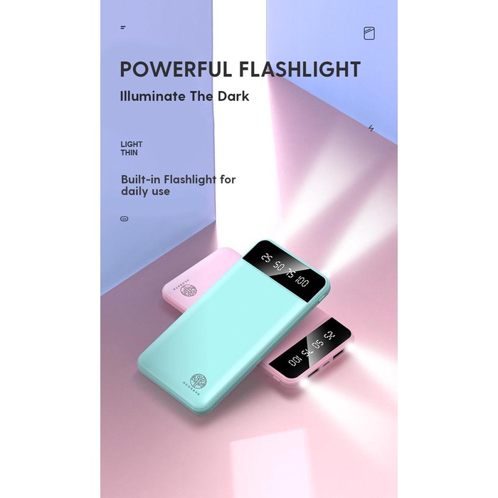 NEOSAVA POWERBANK 20000 mAh Dual USB LED Fast Charging Iphone Android