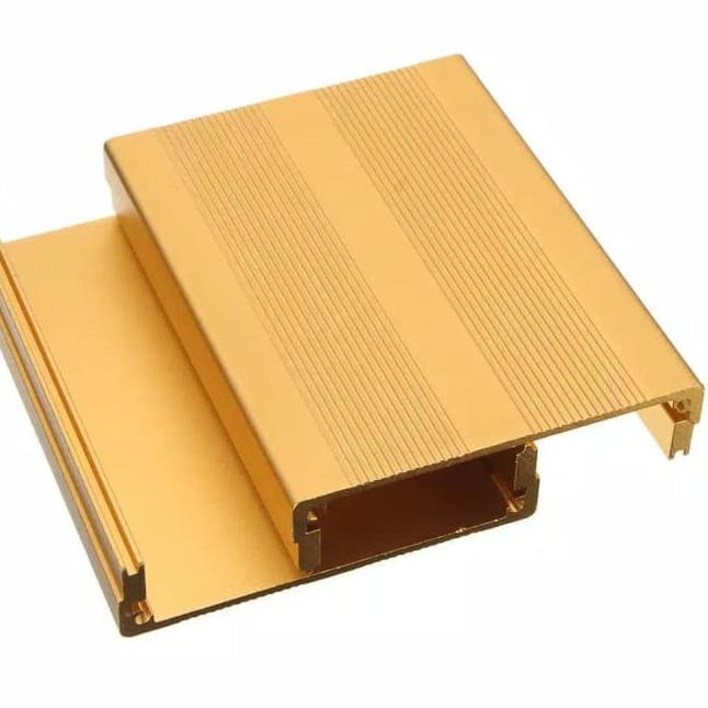 Baru Kejutan Box DIY enclosure box alumunium aluminium gold casing profile kotak