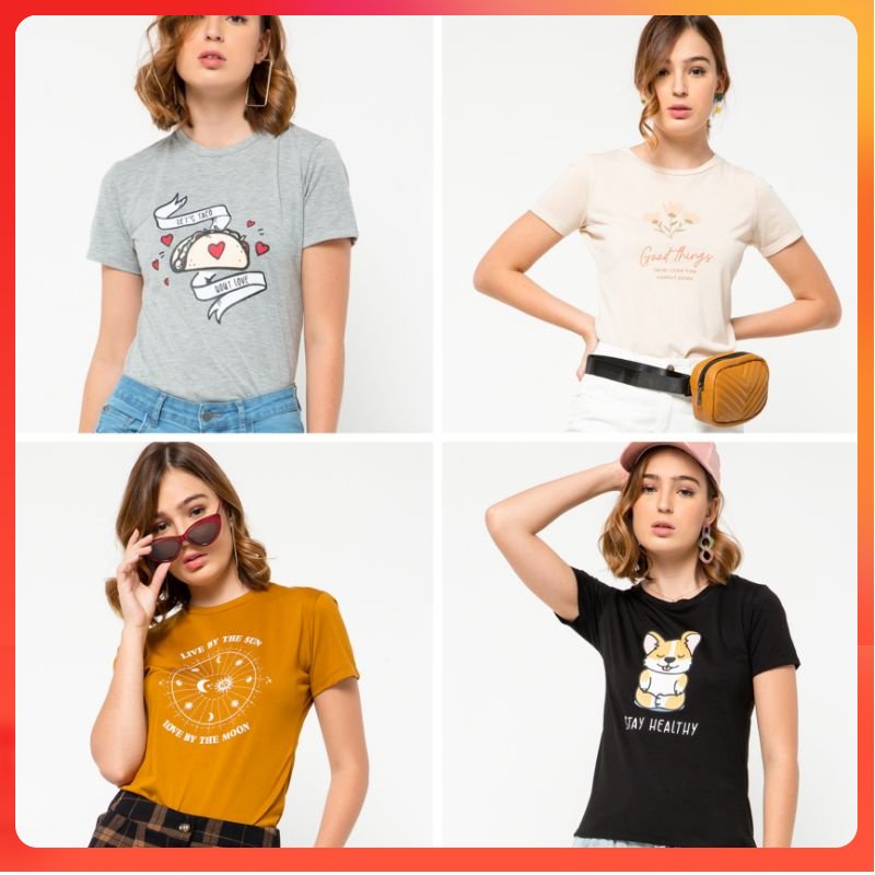 Colorbox tshirt kaos lengan pendek original