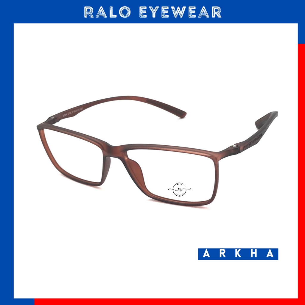 Kacamata ARKHA frame sporty minus antiradiasi bahan lentur untuk pria wanita - 5234