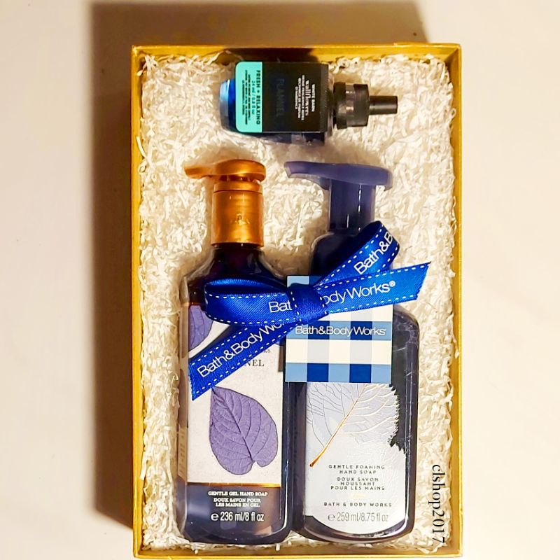 BBW FLANNEL GIFT SET PAKET BATH &amp; BODY WORKS