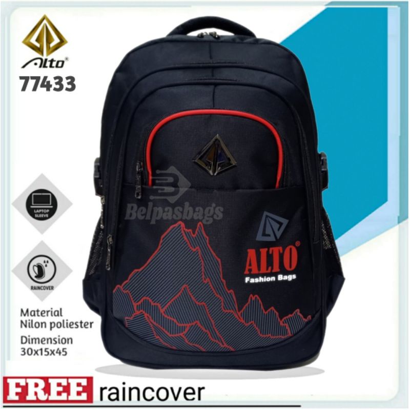 Tas ransel alto sekolah pria laptop backpack multi model 33