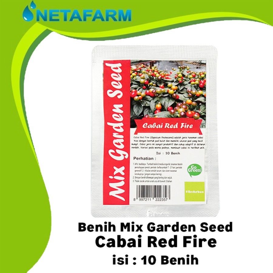 Benih Biji Bibit Cabai Red Fire Mix Garden Seed - 10 Benih