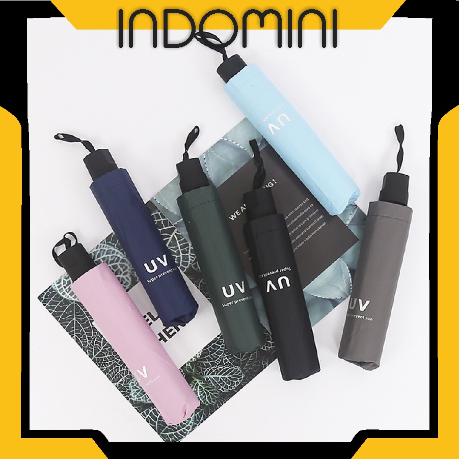 INDOMINI Payung Lipat Anti UV / Payung Buka Tutup Anti UV - PREMIUM Quality R854