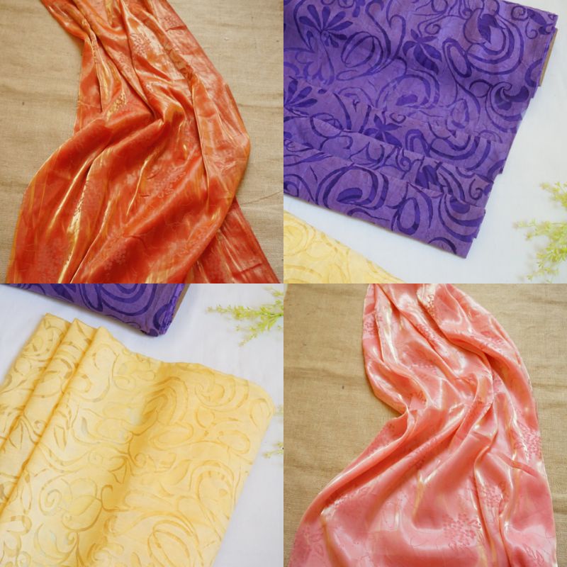 Kain Kaca Organza Organsa Organdi Motif Import Kode B