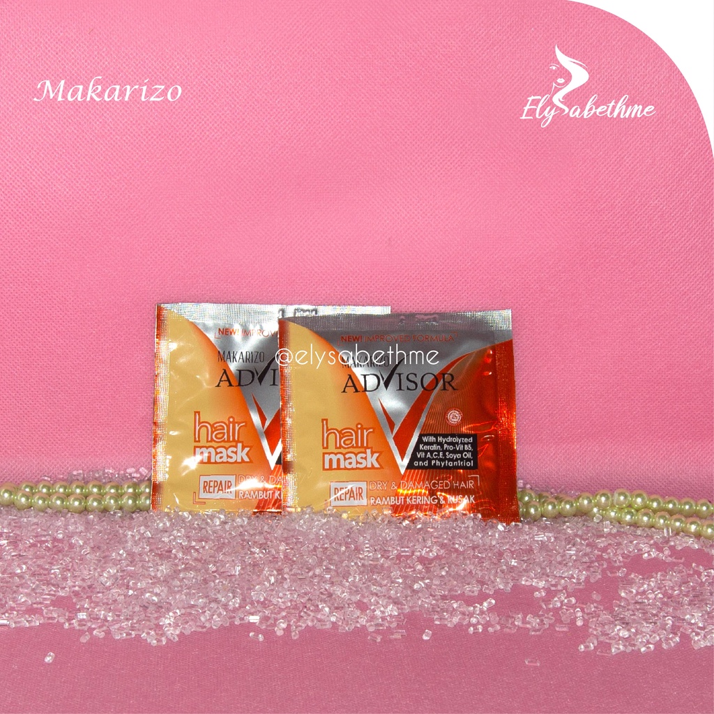 ✿ELYSABETHME✿ 【﻿ＭＡＫＡＲＩＺＯ】 makarizo hair mask rambut 15ml masker keratin menutrisi