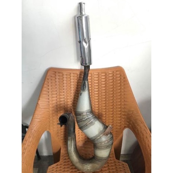 knalpot vespa buang kanan RF Racing