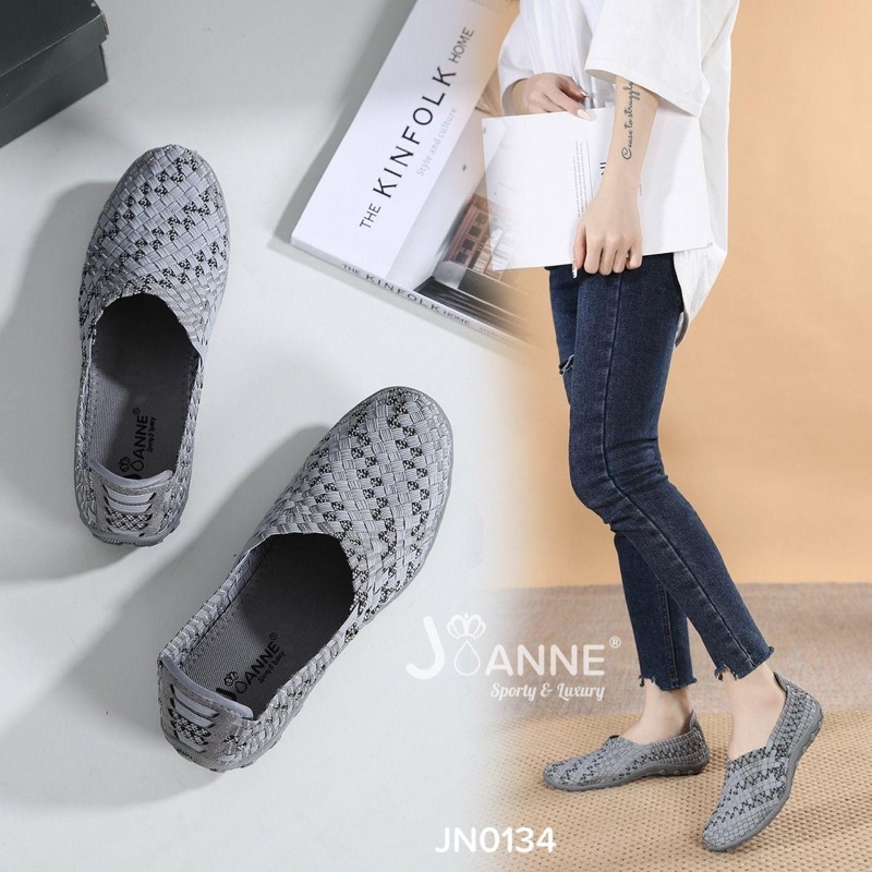 JOANNE Rajut Knit Flats Shoes JN0134 [ORIGINAL BRAND]