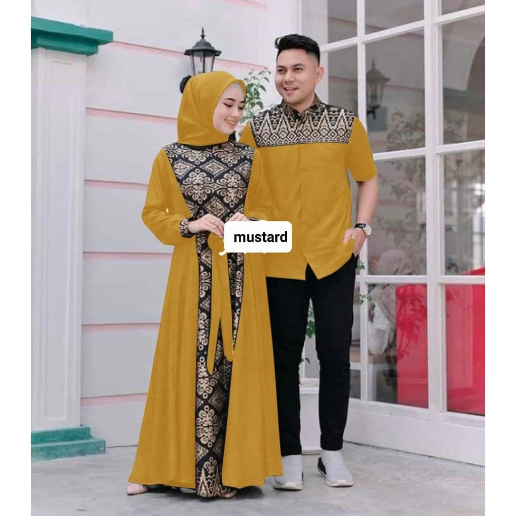 O2 Fashion / Cp batik irwansyah / bisa cod / couple batik muslim model terbaru