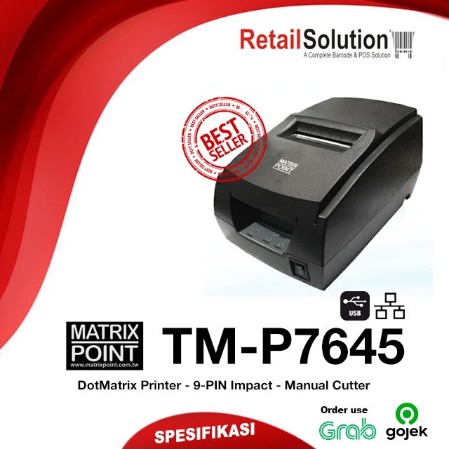 Printer Kasir DotMatrix USB - Matrix Point TM-P7645 / MP7645 / MP-7645