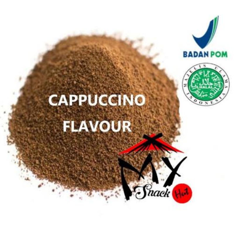 CAPPUCCINO FLAVOUR POWDER 50GR - BUBUK BIANG CAPUCINO SERBUK PERISA RASA KAPUCINO CAPCIN FLAVOR HALAL