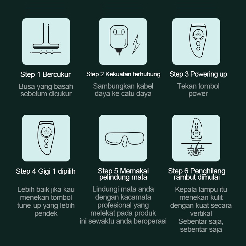 IPL laser Hair Removal Perontok Bulu Permanent / Alat Penghilang bulu TANPA SAKIT / Instrumen Penghilang Rambut / Laser Tubuh Es Tanpa Rasa Sakit