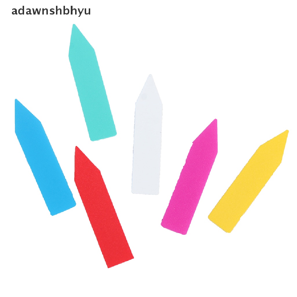 Adawnshbhyu 100pc 5*1cm Label Tanaman Indoor Name Tag Plastik Multicolors ID
