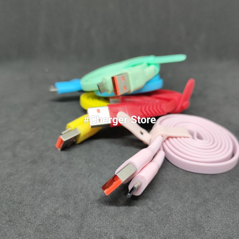 Kabel Data 3.1A Fast Charging Micro USB Macaron Cable Gepeng