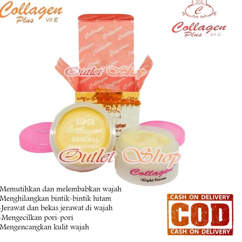 LANGSUNG ORDER ㊤ PROMO  Paket Super Komplit Collagen 7in1 Original ( Cream Collagen + Toner + Sabun 