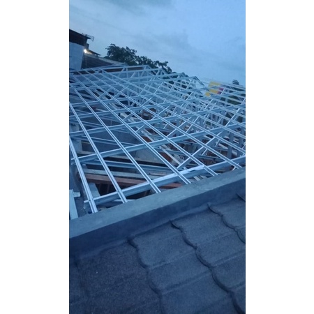 Rangka atap baja ringan 0.75mm terpasang