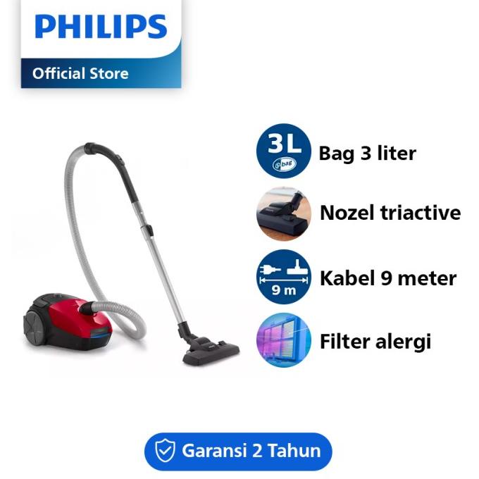 DISKON Philips Vacuum Cleaner - Sporty Red FC8243/09 MURAH