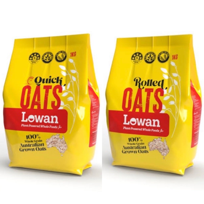 

Lowan Rolled Oat 1Kg / Lowan Quick Oat 1Kg / Lowan / Rolled / Quick / Oat / 1Kg / Instan / instant / cereal / sereal / sarapan / pagi / oats / plant