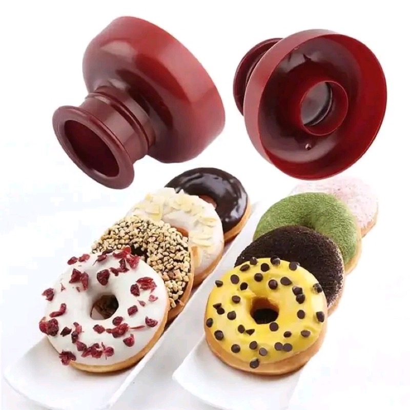 cetakan donat bulat mini plastik 1pcs dan 3pcs goreng jco murah