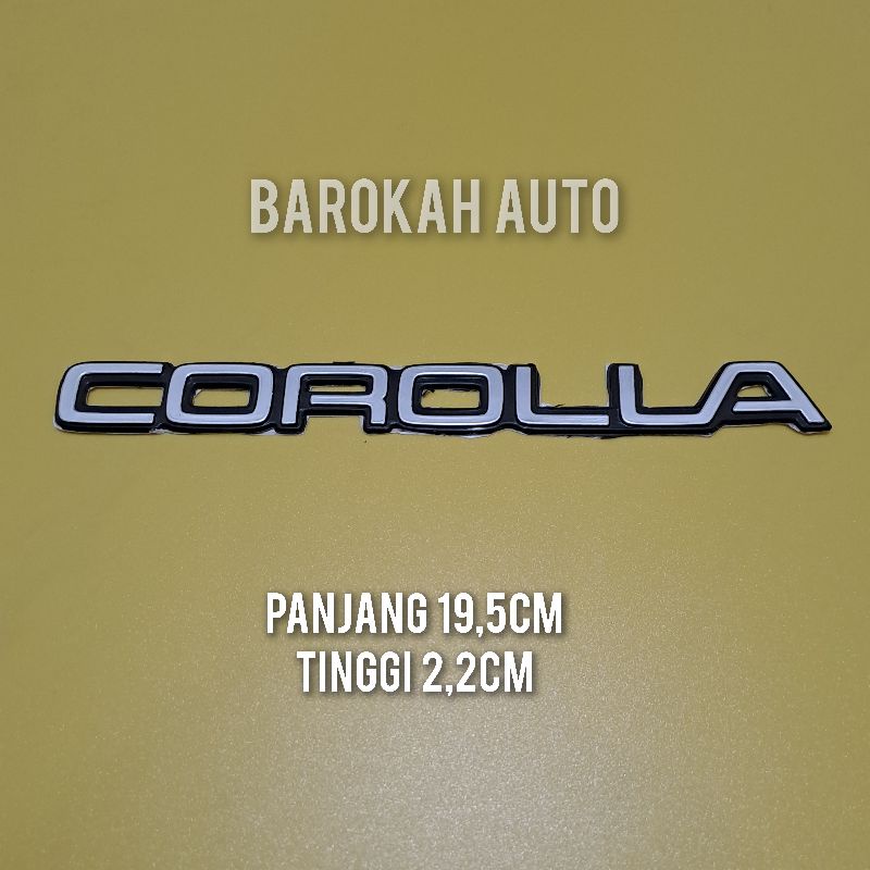 emblem corolla untuk mobil toyota corolla twincam corolla se