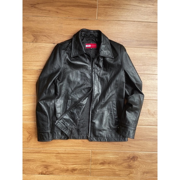 Jaket kulit asli slim edwin pl belas preloved second