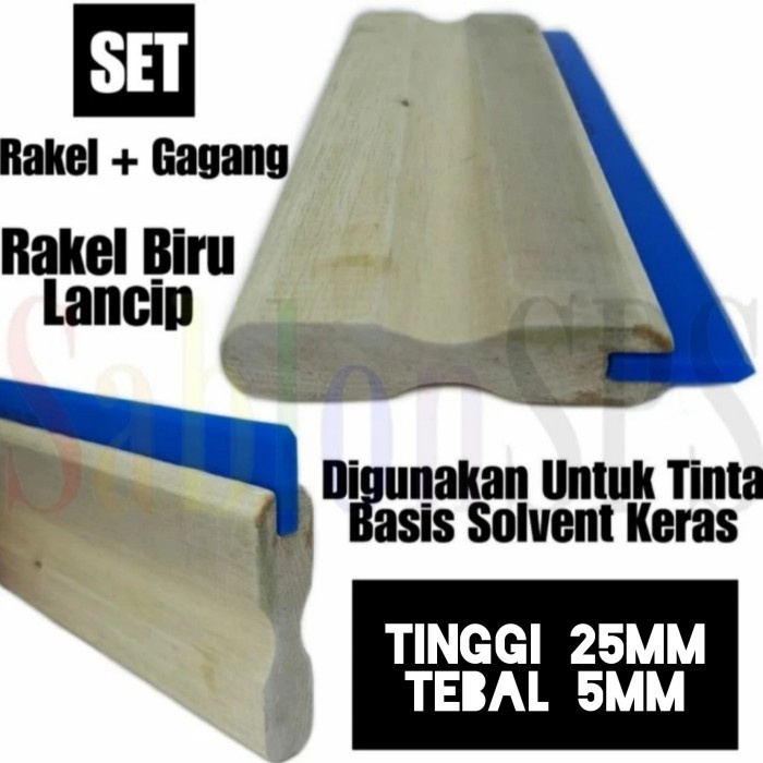 

RAKEL SABLON BIRU TUA LANCIP KECIL 25MMX5MM SET GAGANG KAYU P. 35CM