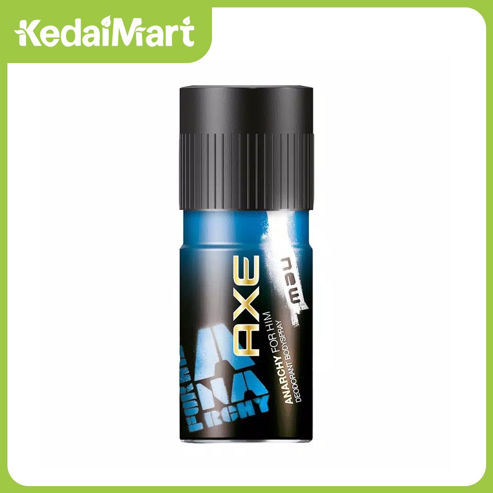 Axe Body Spray Deodorant For Him Anarchy Kaleng 150 / 135 ml