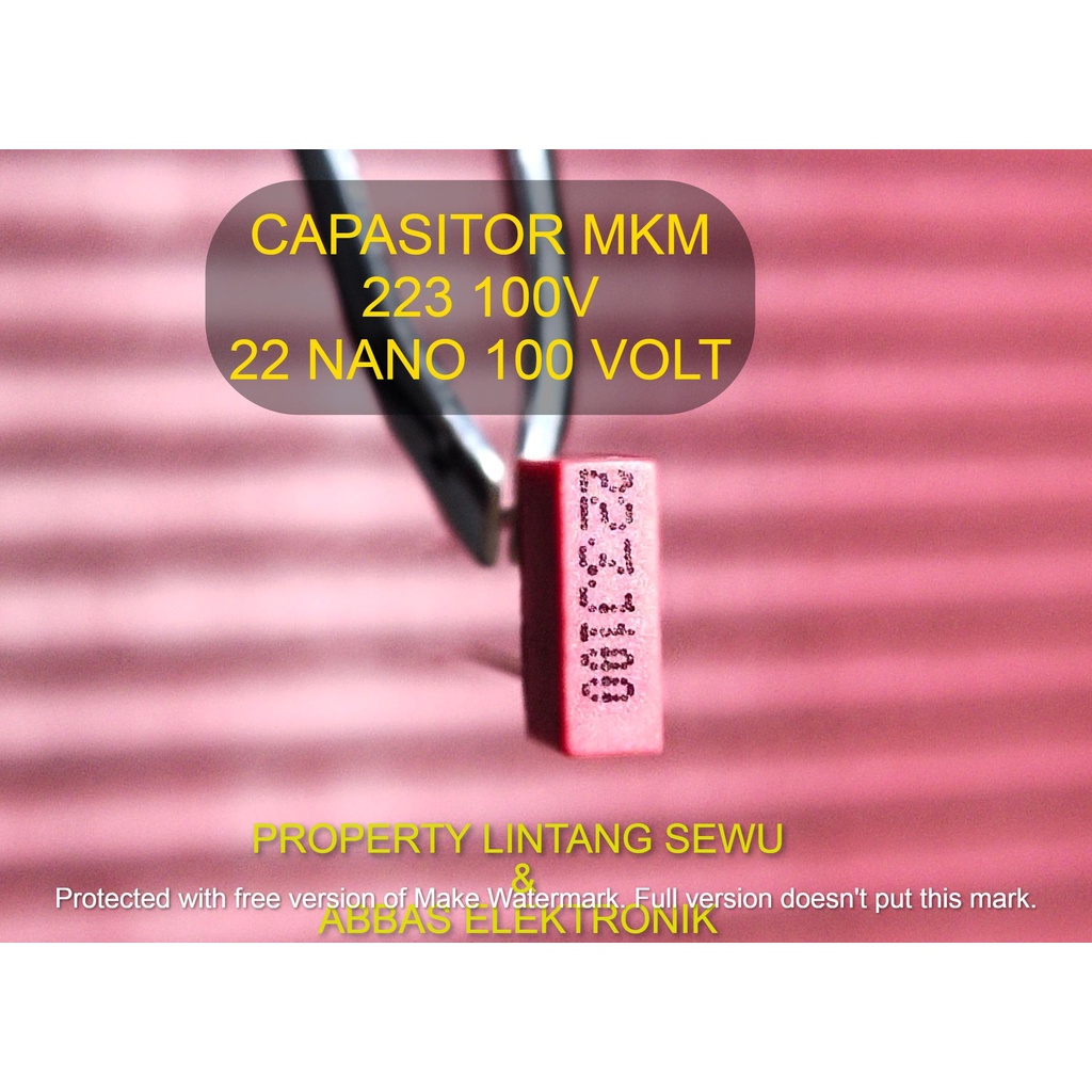 CAPASITOR KAPASITOR MKM 223 100V MERAH MKM 22 NANO MKM 100 VOLT