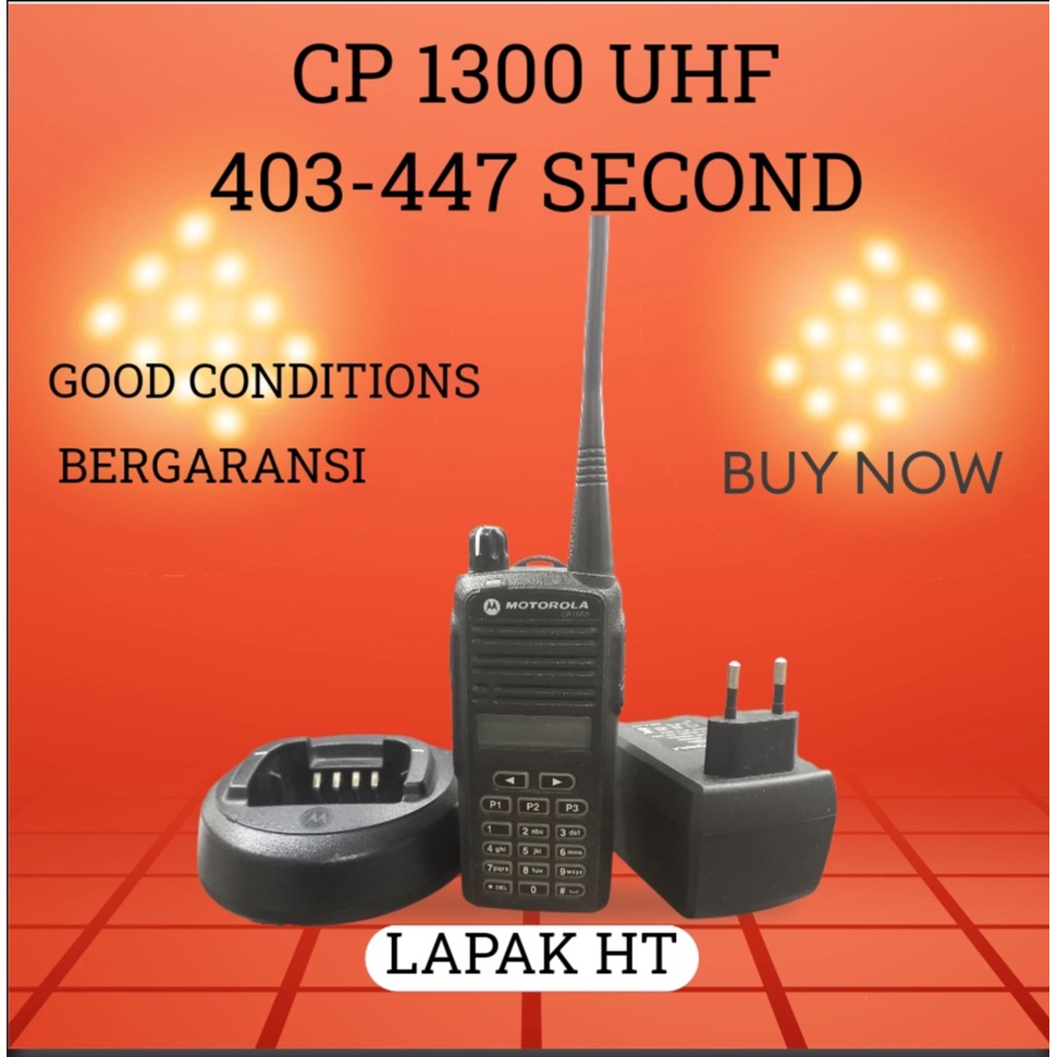 HT MOTOROLA CP 1300 UHF 403-447 SECOND GOOD CONDITIONS