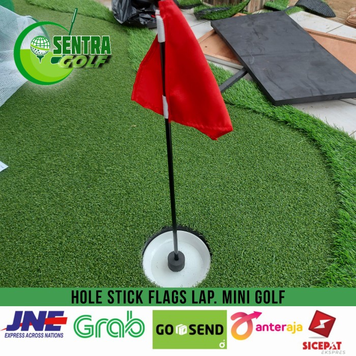Jual Sale Hole Mini Golf, Hole Stick Flags, Hole Cup Tiang Bendera Golf
