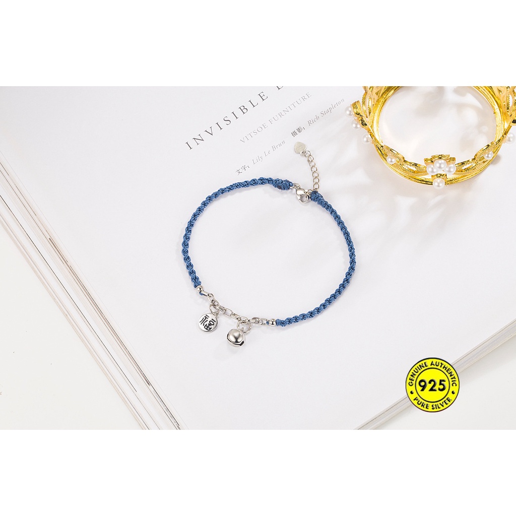 Klein Gelang Couple Lonceng Kartu Berkah Biru U1481