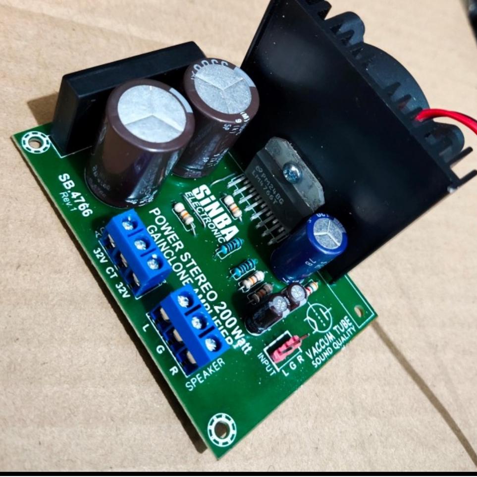 Termurah KIT POWER LM4766 STEREO GAIN CLONE 200WATT BUKAN LM3886