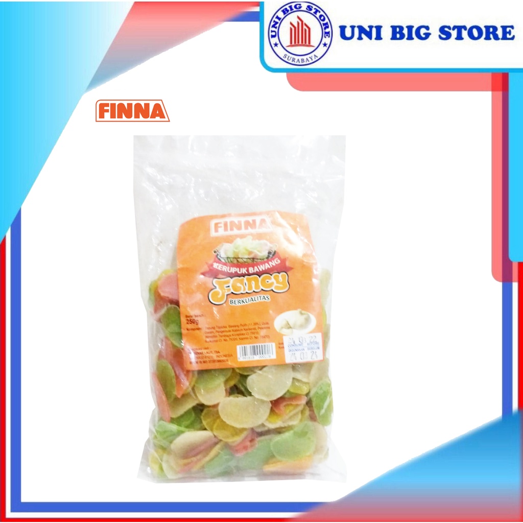 

Finna Krupuk Fancy Kerupuk Bawang Warna 250 gr