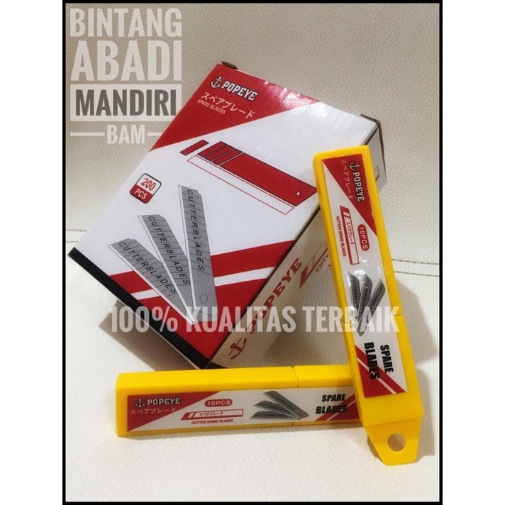 

Isi Cutter Kualitas Terbaik | Merk Popeye