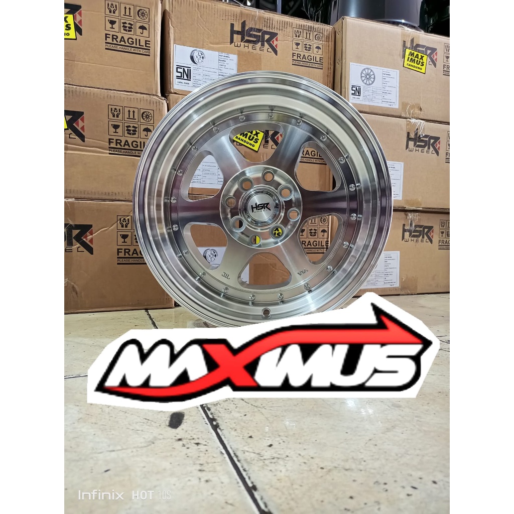 velg hsr brio type rumoi r15 h8 lebar 7/8 smfl