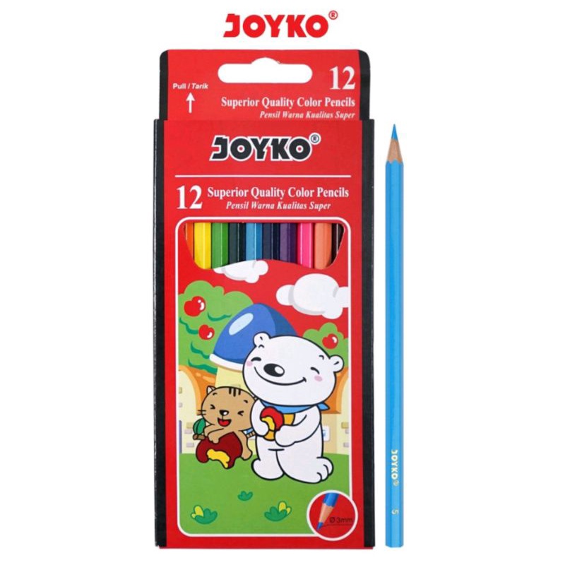 

Pensil Warna Joyko Panjang Isi 12 Warna Pack Merah